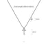 Solid 925 Sterling Silver Initial Crystal Personalised Alphabet Letter Necklace Silver